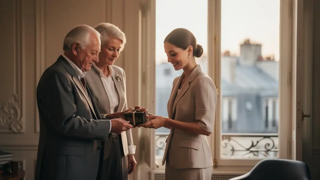Illustration symbolique de la transmission d'un patrimoine familial en France grace a l'assurance vie
